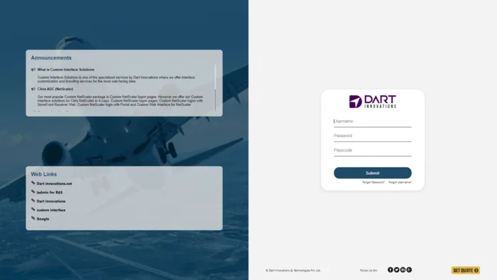 Citrix NetScaler 13.1 custom interface demo