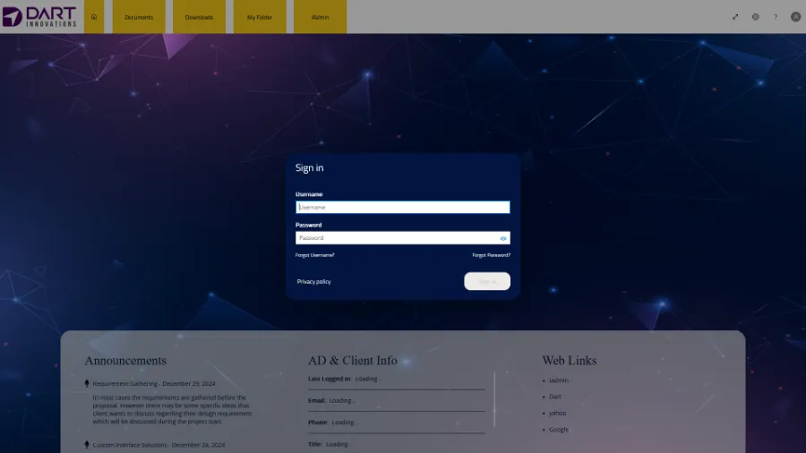 MS RD Web Client 2025 custom interface demo