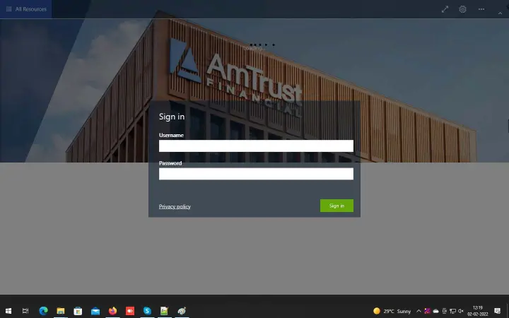 Amtrust – MS Remote Desktop Services 2019