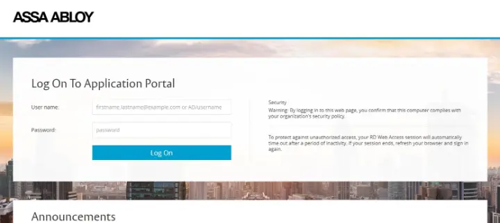 ASSA ABLOY Group – RD Web 2016