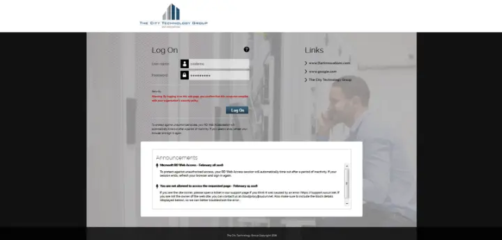 CityTechGroup – Microsoft RDWeb 2012 R2