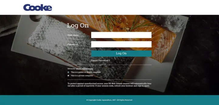 Cooke – RD Web Access 2016