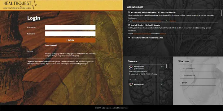 HealthQuest – Remote Desktop Web Access 2019