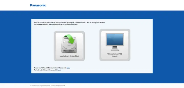 Panasonic – VMware Horizon View 6.2.0