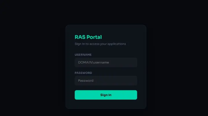 Parallels RAS – Apps Aggregation Portal