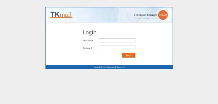 Thompson & Knight LLP – Outlook Web App 2016