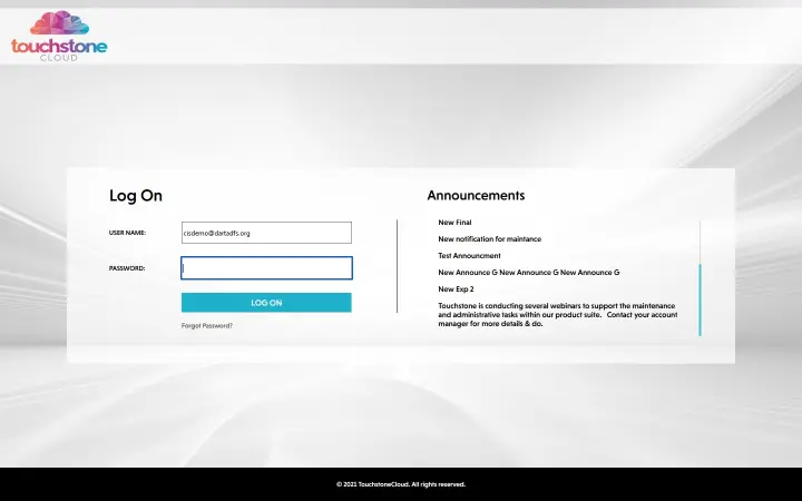 Touchstone – MS Remote Desktop Services 2019
