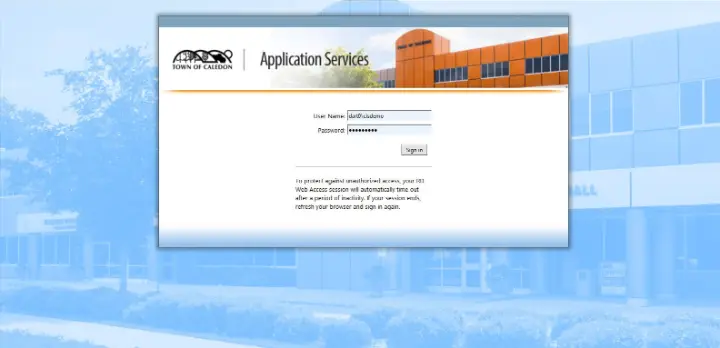 Town Of Caledon – RD Web Access 2016