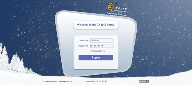 Custom Parallels RAS portal sign-in
