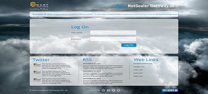 A new design with custom features has been updated to our Citrix NetScaler Gateway demo