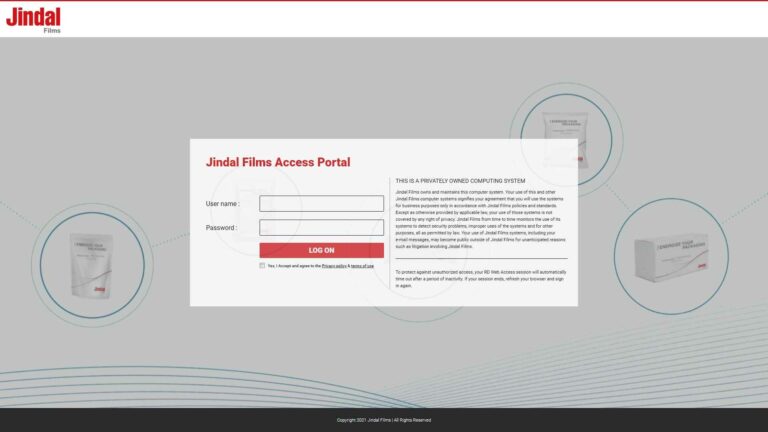 Jindal Films RD Web Access