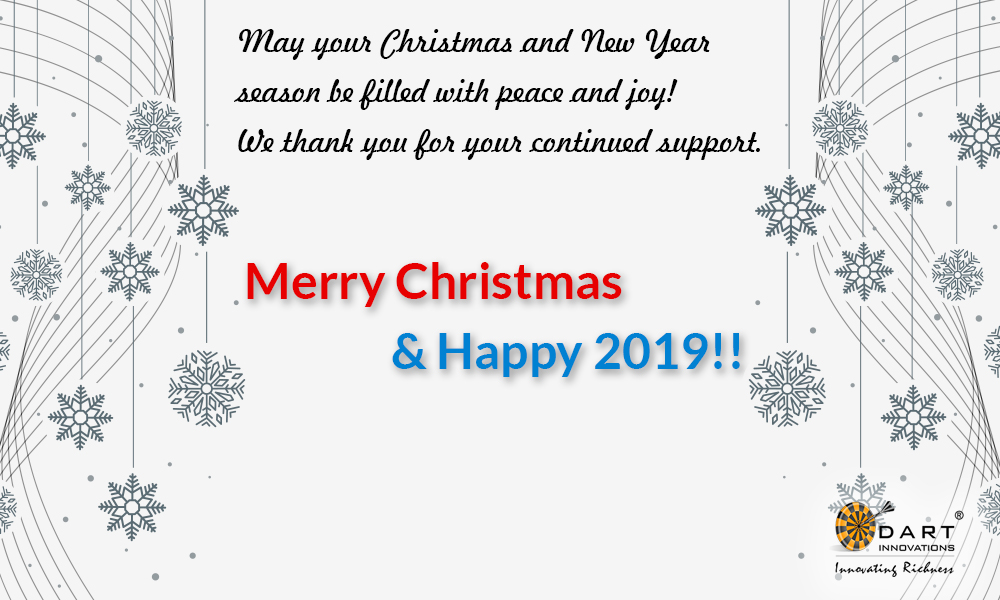 Dart Innovations wishes Merry Christmas and Happy New Year 2019