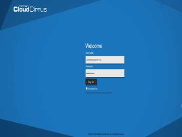 OPTIA Cloud Cirrus – CloudPortal Services Manager