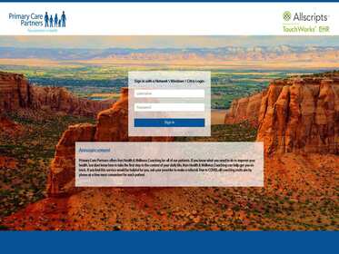 Primary Care – MS ADFS 4.0 Logon page