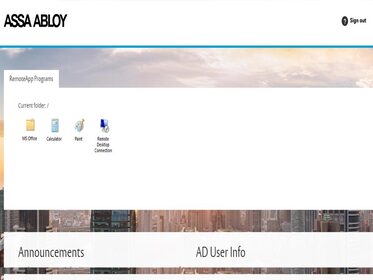 ASSA ABLOY Group – Remote Desktop Web Access 2012