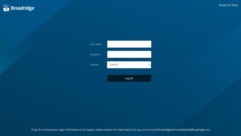 Broadridge – Storefront 2402 Login