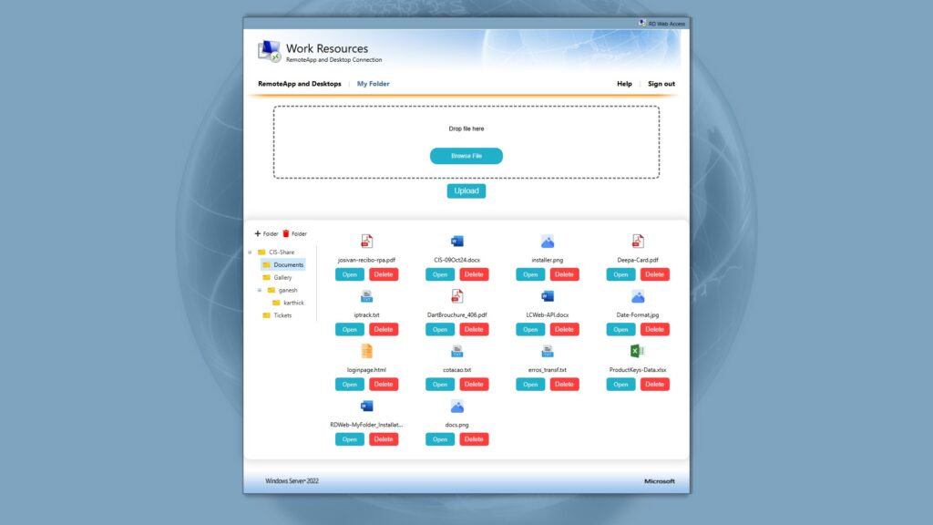 Batchmaster - Microsoft RDWeb Access 2022 and Webclient