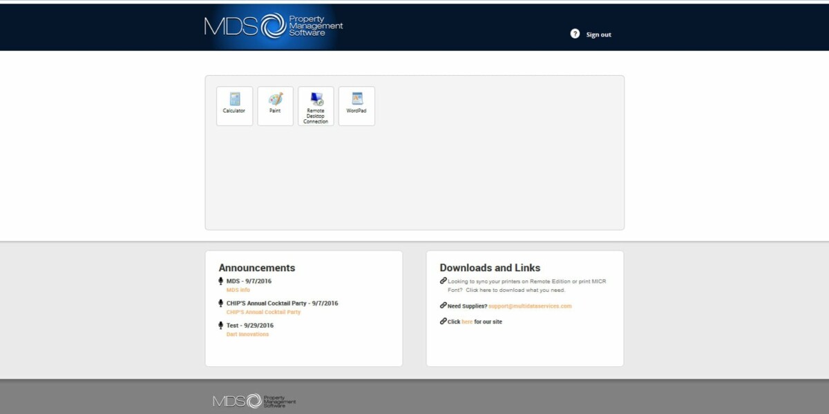 MDS – MS RDWEB 2012 R2 After Login