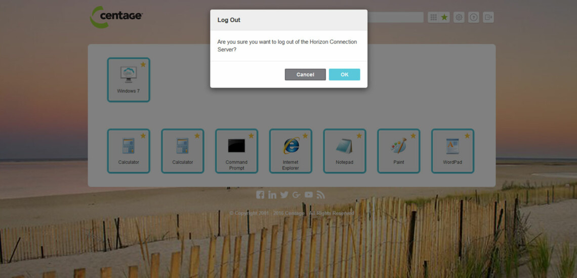 CentaGe Corporation – VMware Horizon View 7.0 Logoff CentaGe Corporation – VMware Horizon View 7.0 Logoff