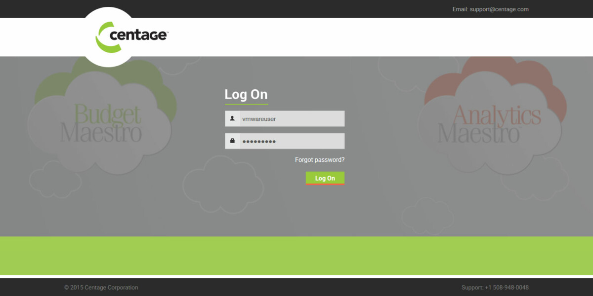 Custom VMware Workspace Portal Branding Centage – VMware Workspace Portal Login Page
