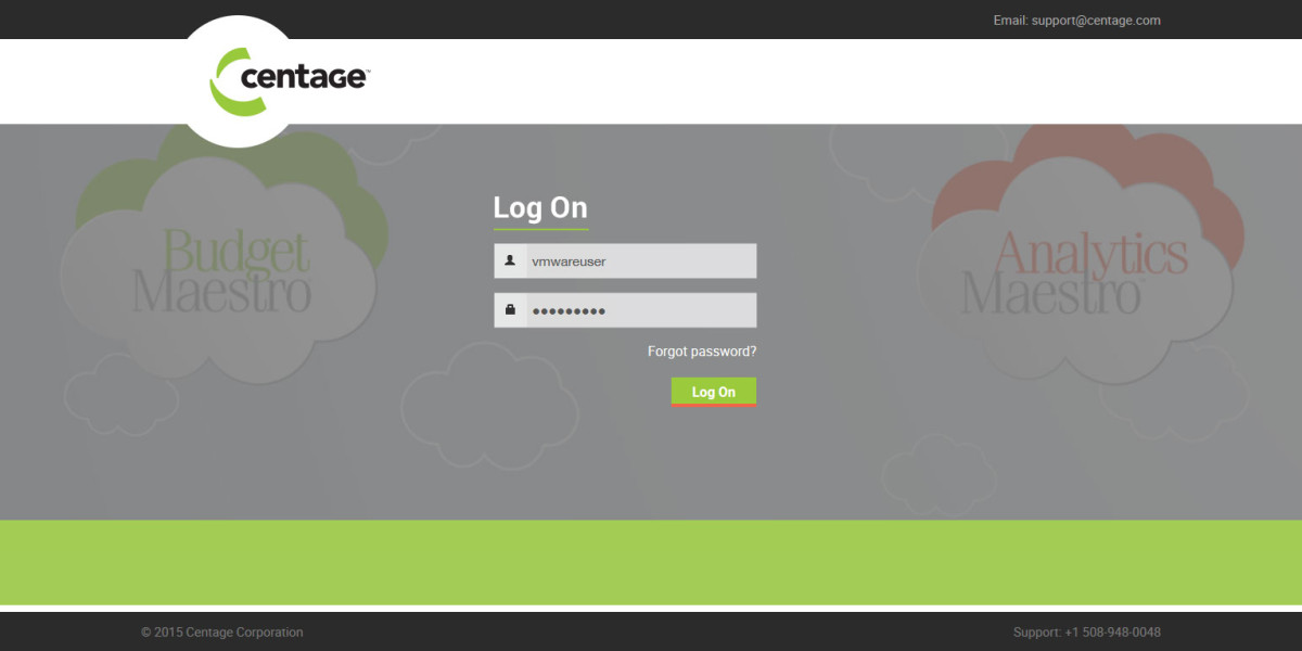 Centage – VMware Workspace Portal Login Page