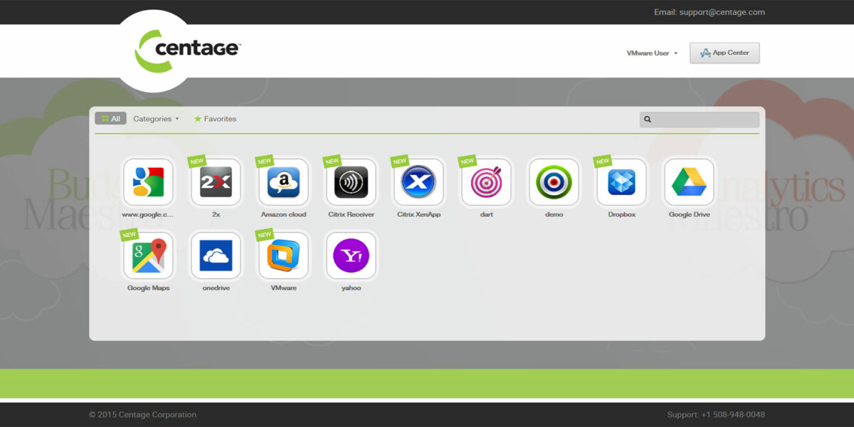 Centage – VMware Workspace Portal After Login Centage – VMware Workspace Portal After Login
