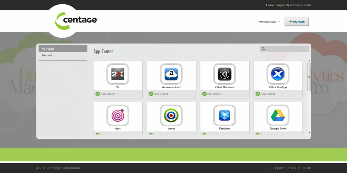 Centage – VMware Workspace Portal All Apps Centage – VMware Workspace Portal All Apps
