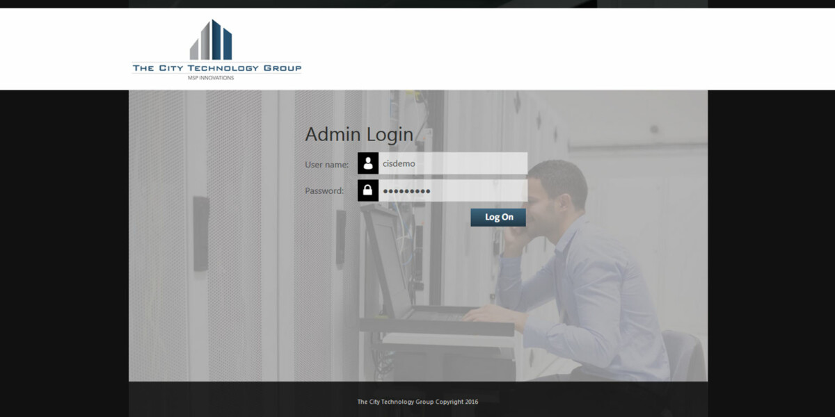 CityTechGroup -Interface Admin Login CityTechGroup -Interface Admin Login