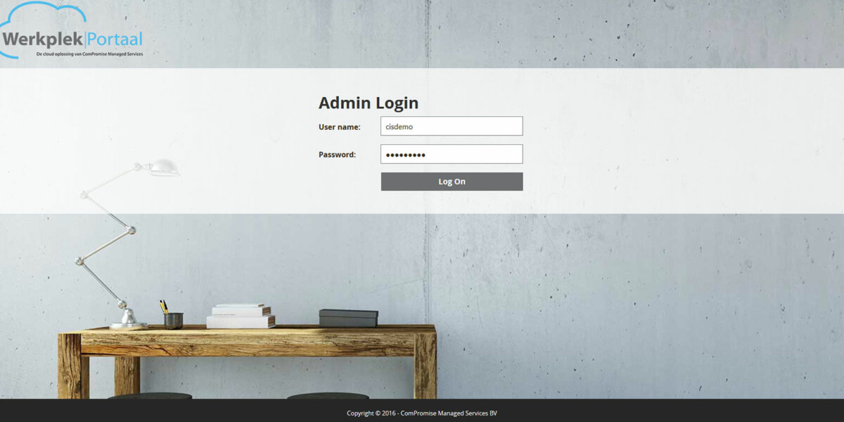 ComPromise – Interface Admin Login