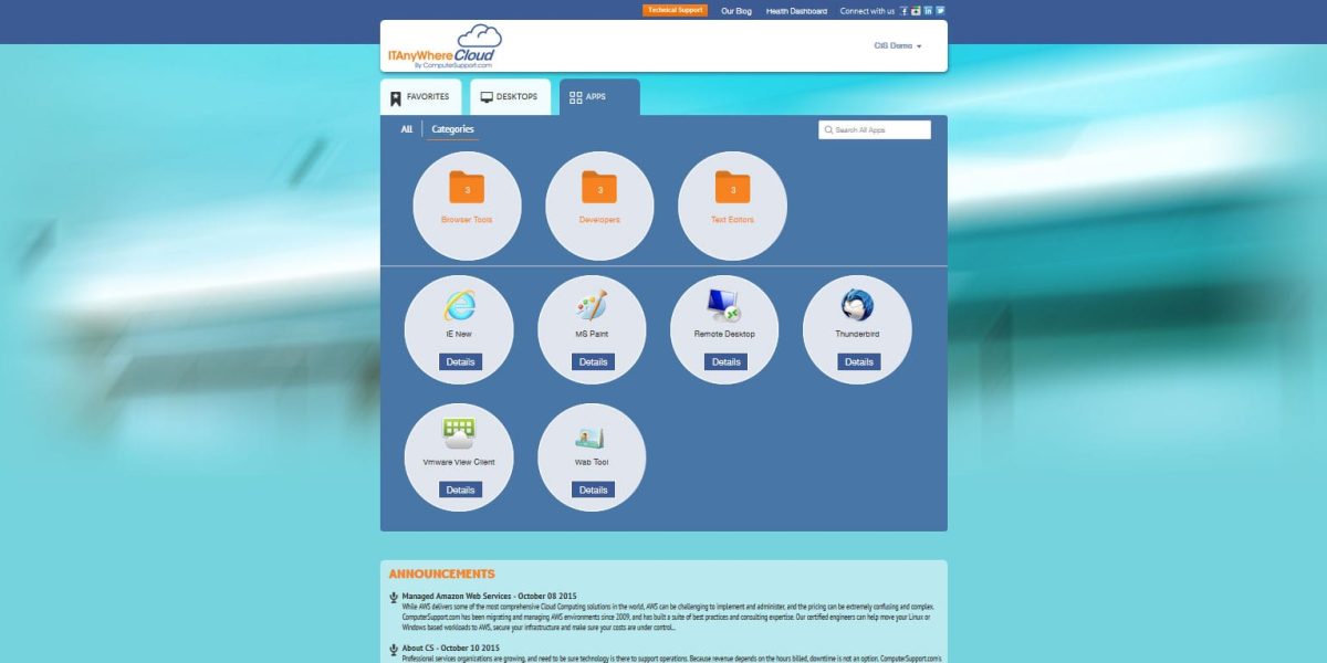 ComputerSupport – Citrix StoreFront 3.0 Apps Page ComputerSupport – Citrix StoreFront 3.0 Apps Page