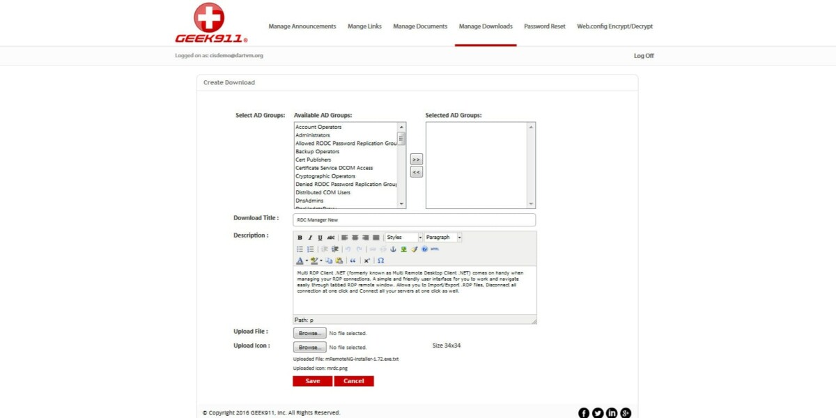 GEEK911 – Interface Admin Create Download GEEK911 – Interface Admin Create Download