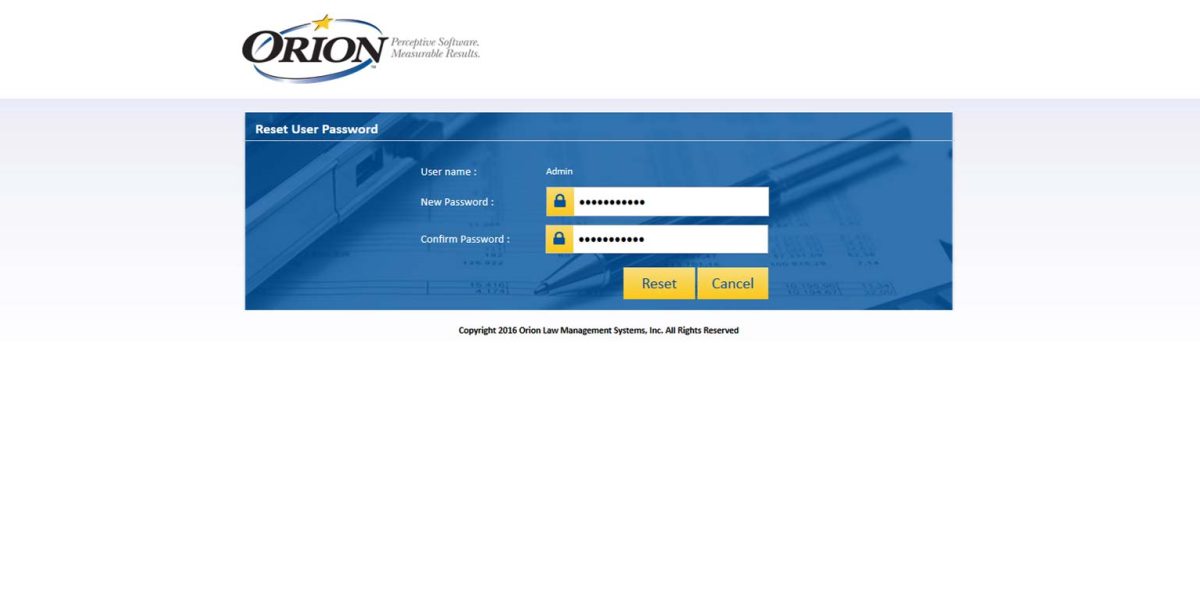 Orion Law – MS RD Web Access Reset User Password Orion Law – MS RDWEB Reset User Password