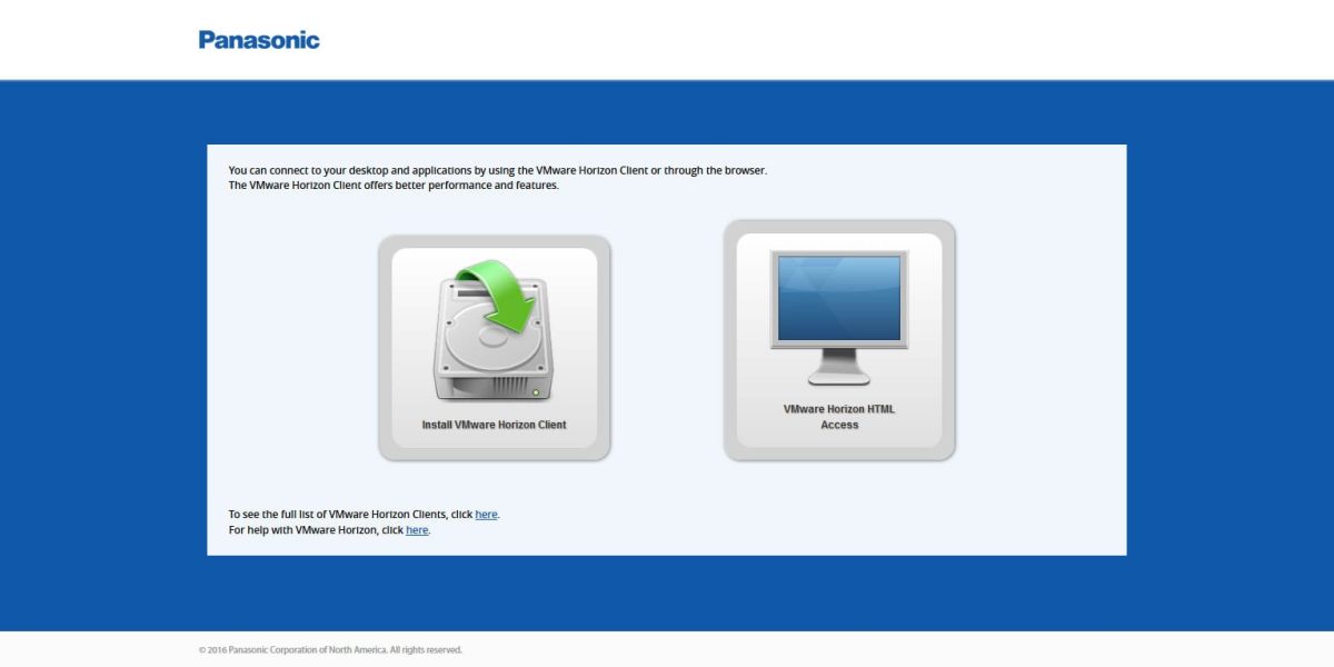Custom VMware Horizon View Branding Panasonic – VMware Horizon View 6.2.0