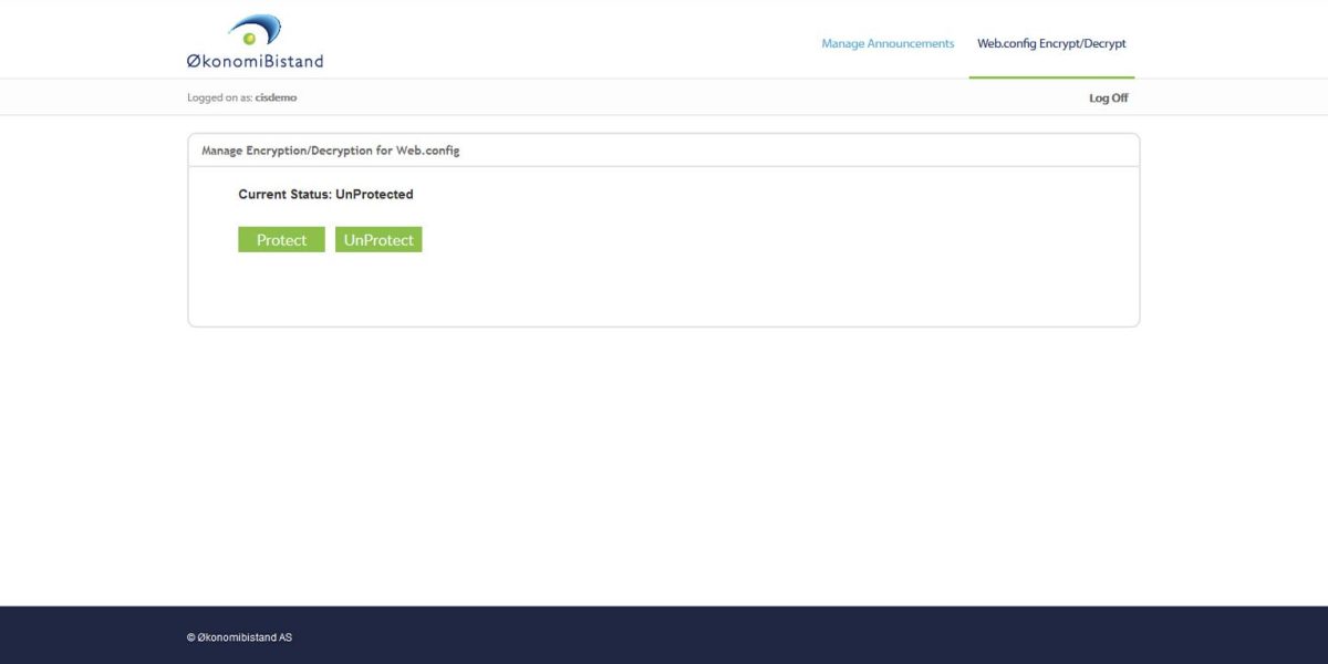 Okonomibistand - Remote Desktop Web Access 2008 & 2012 R2 - Encryption/ Decryption Okonomibistand - Remote Desktop Web Access 2008 & 2012 R2