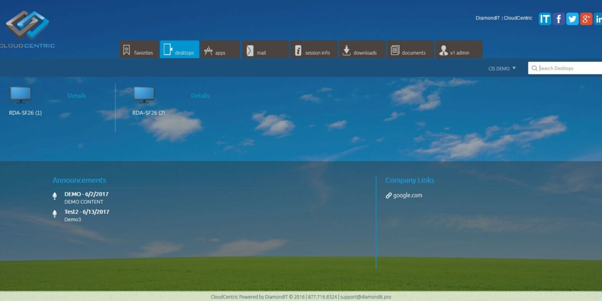 DiamondIT – Citrix StoreFront 3.11 Desktops