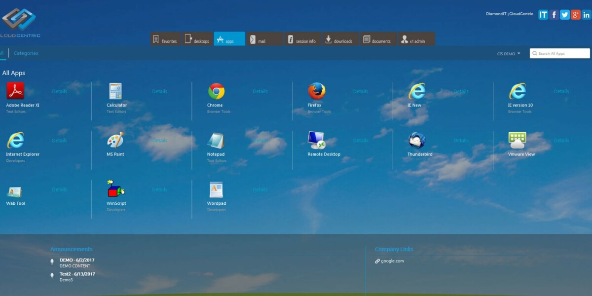 DiamondIT – Citrix StoreFront 3.11 All Apps