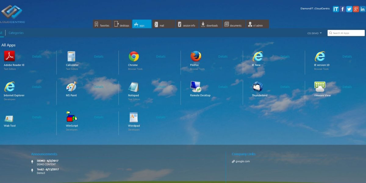 DiamondIT – Citrix StoreFront 3.11 All Apps DiamondIT – Citrix StoreFront 3.11 All Apps
