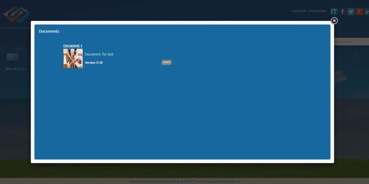 DiamondIT – Citrix StoreFront 3.11 Documents DiamondIT – Citrix StoreFront 3.11 Documents