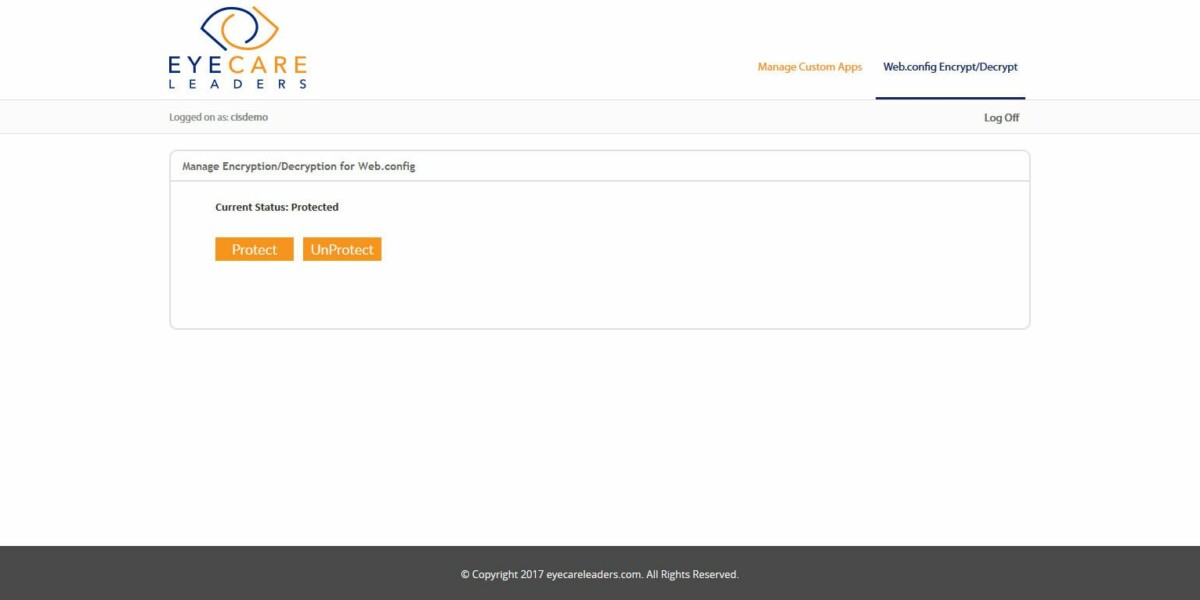 EYECARE LEADERS - Interface Admin Manage Encryption/Decryption