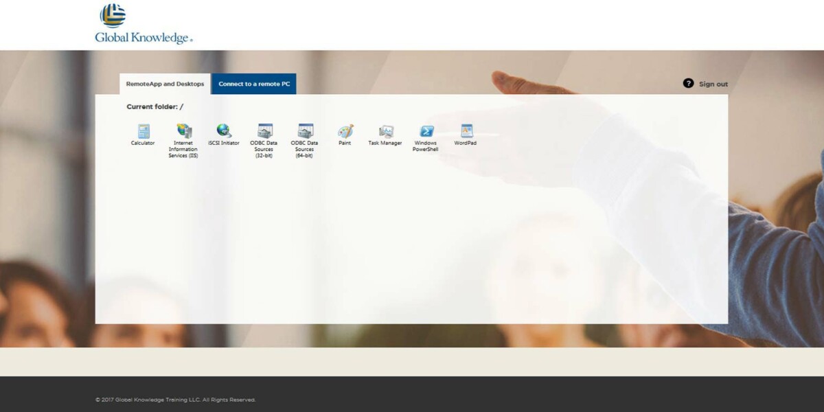 Global Knowledge – MS RD Web Access 2012 R2 RemoteApp and Desktop