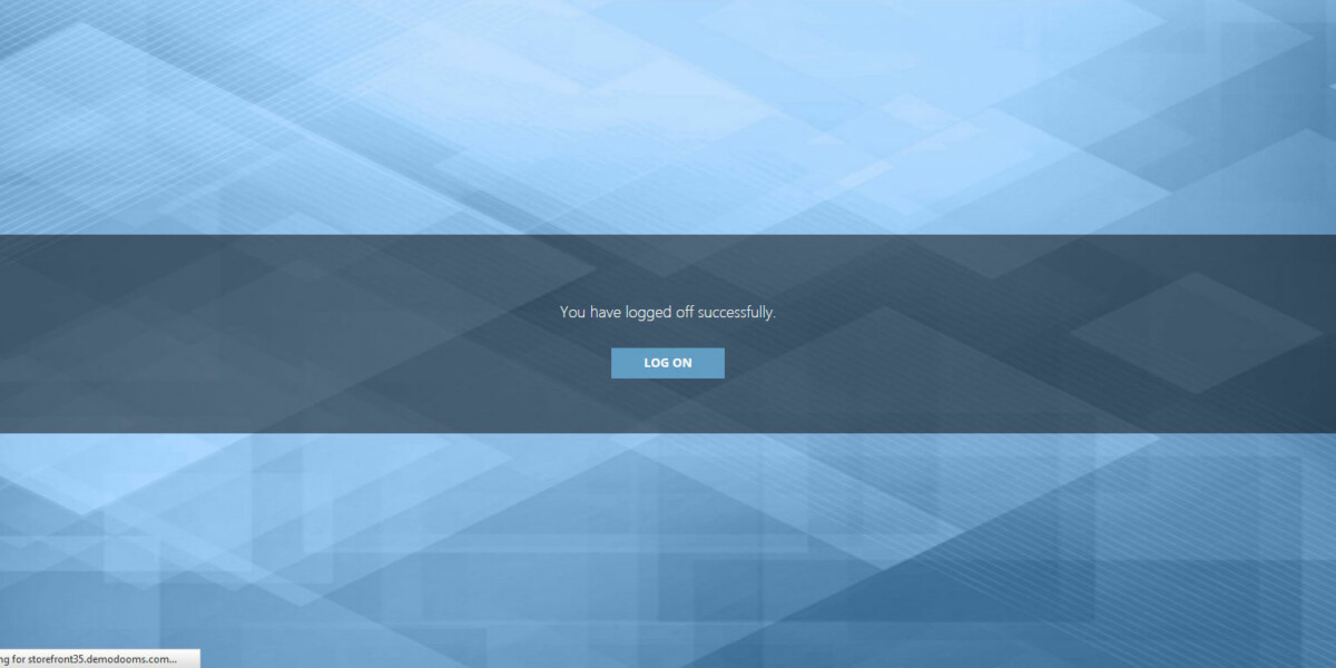IMSWARE – Citrix StoreFront 3.8 Logged Off