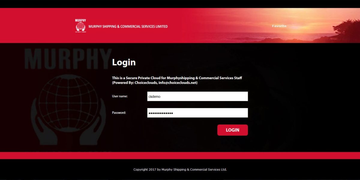 Custom Array Gateway Logon pages branding MURPHY - Array Networks Login