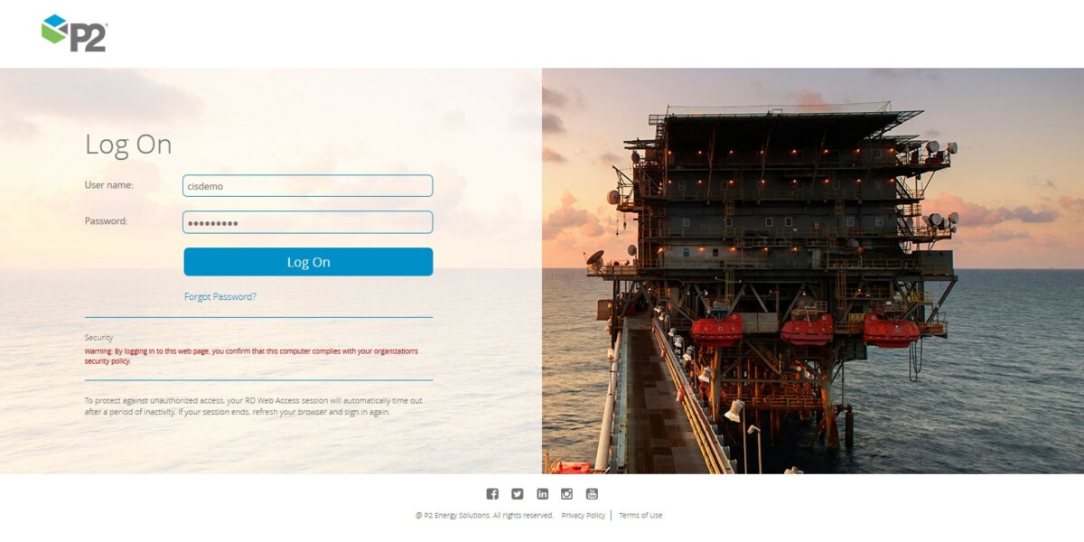 Custom RD Web Branding and Custom Features P2 Energy Solutions - RD Web Access 2012