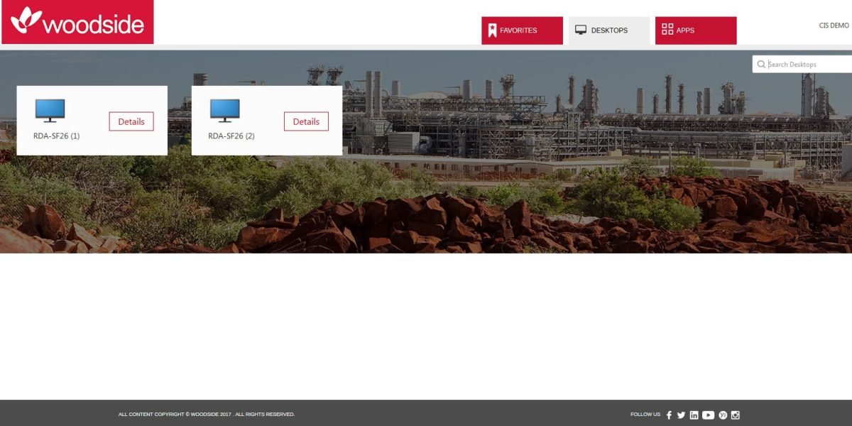 Woodside StoreFront 3.12 Login - Desktop