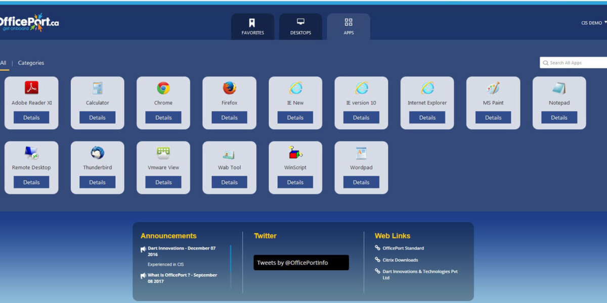 OfficePort-StoreFront 3.12 - Apps