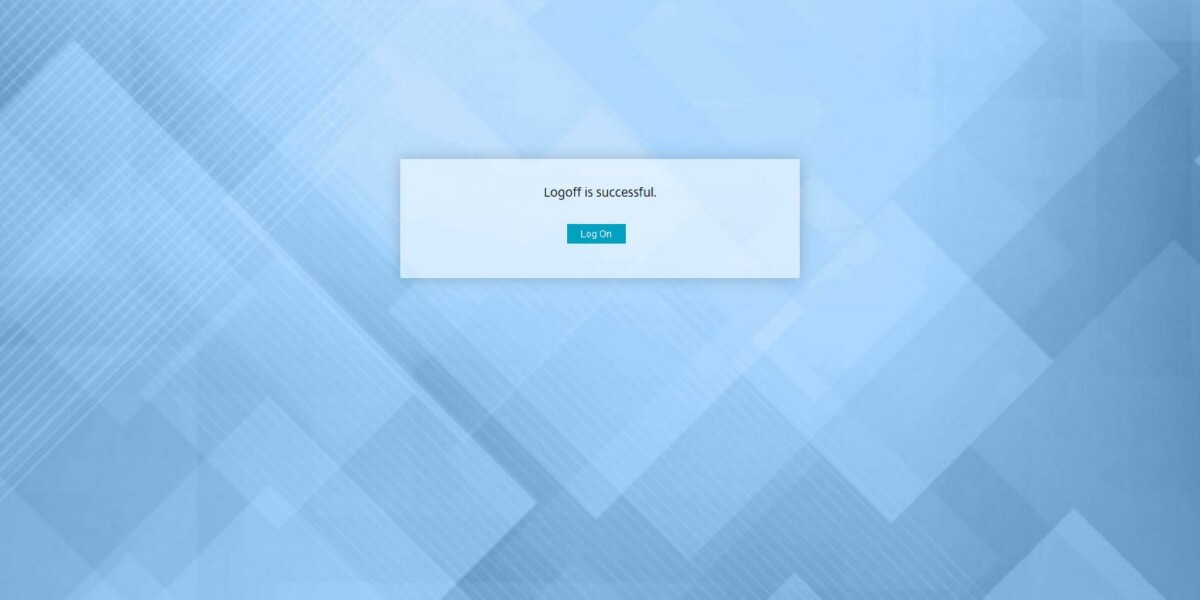 IMSWARE - Citrix Netscalar 12 - Logoff