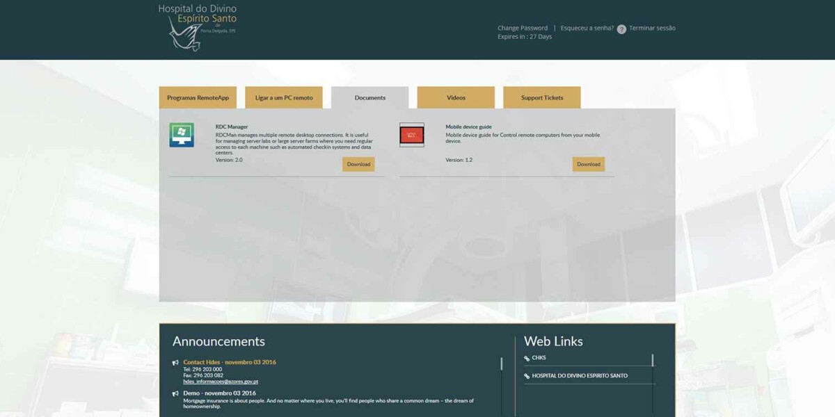 HDES - MS RDWeb Access 2016 Documents HDES - MS RDWeb Access 2016 Documents