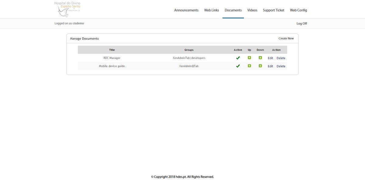 HDES - MS RDWeb Access 2016 - Manage Documents HDES - MS RDWeb Access 2016 - Manage Documents