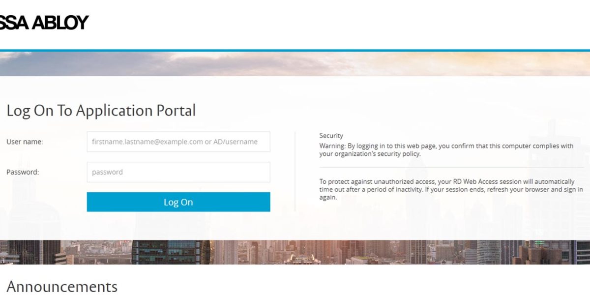 ASSA ABLOY Group - MS RDWeb Access 2012 Login ASSA ABLOY Group - MS RDWeb Access 2012 Login