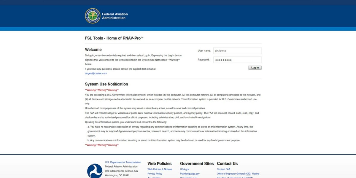 Federal Aviation Administration StoreFront Federal Aviation Administration StoreFront 3.12 - Login